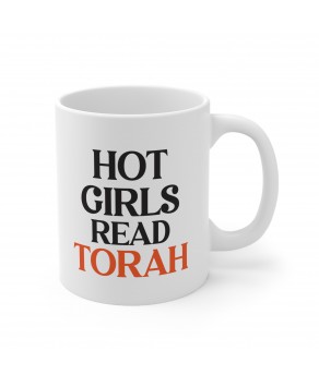Hot Girls Read Torah Modern Jewish Women Ceramic Coffee Mug Morning Tea Cup
